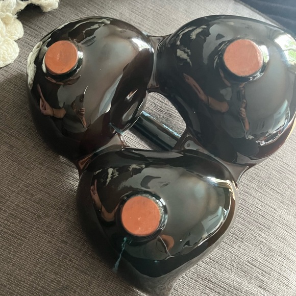 Vintage Blue Mountain Pottery 3 part divided  snack dish - Picture 4 of 7